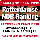 Rotterdamse NDB Ranking zondag 12 februari