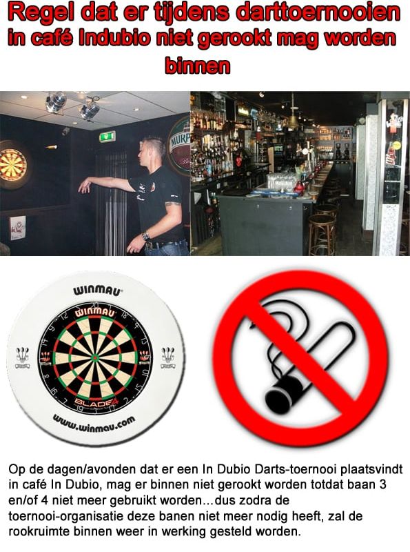 Uitslagen In Dubio Darts 170 single toernooi; Frans Verdiesen winnaar