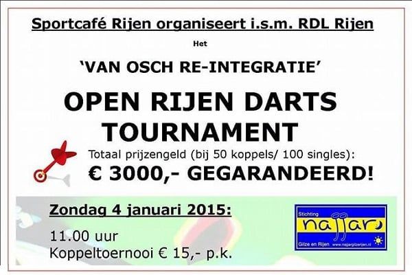 Na succesvolle 2014-editie komt op 4 januari het Open Rijen 2015