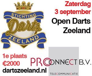 Zaterdag: ProConnect Open Zeeland Darts met meer dan €5.000,-
