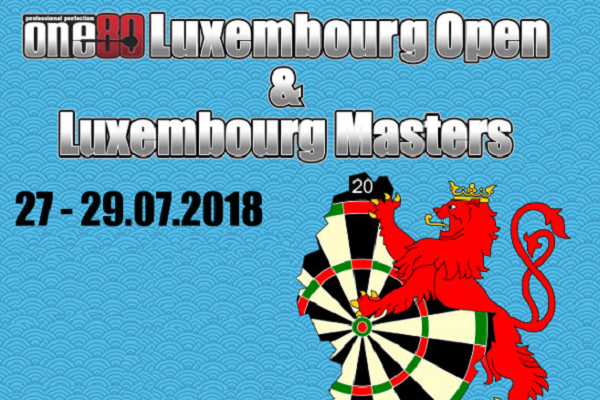 Inschrijven voor het One80 Luxemburg Open kan nog tot 20 juli