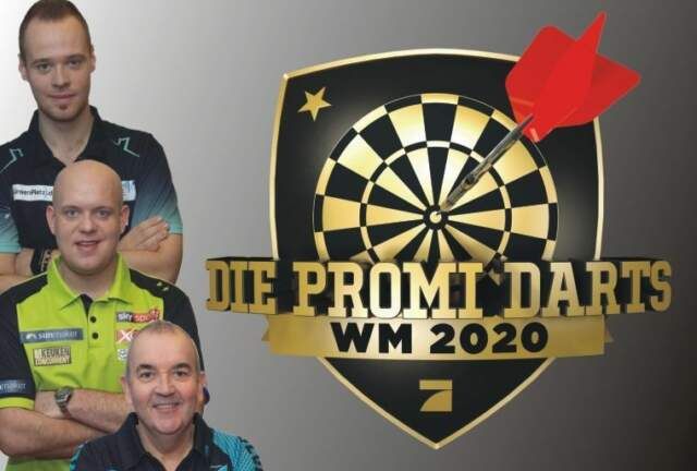 Promi Darts WM 2020 met o.a. Van Gerwen, Taylor en Sherrock