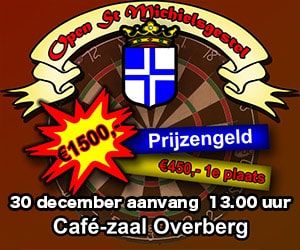 30 December het Open St. Michielsgestel met een pot van 1500 euro