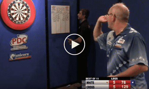 VIDEO: Ian White mist 5 wedstrijdpijlen in PC 12 finale voor de titel