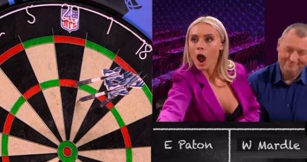 Tv-presentatrice Sky Sports verslaat Wayne Mardle in potje darts