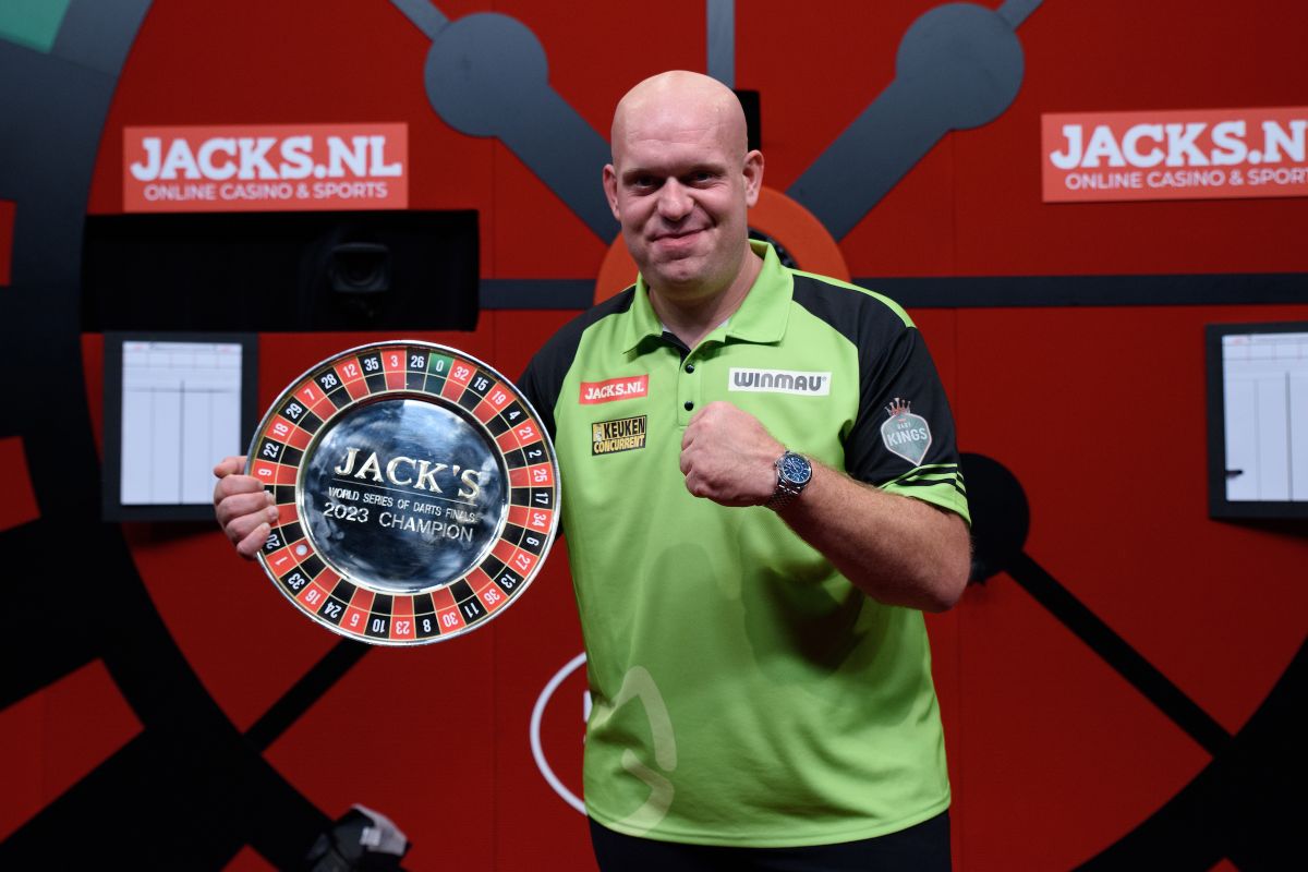 VIDEO met alle hoogtepunten van de finale dag Jack's World Series of Darts Finals in Amsterdam die Van Gerwen wist te winnen