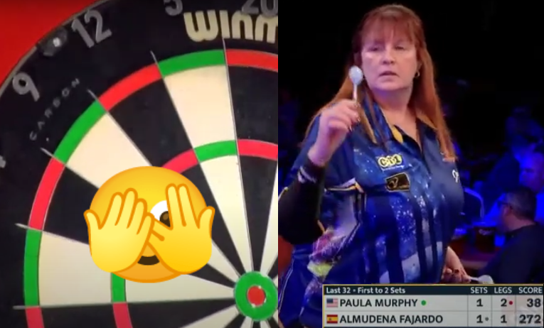 Lakeside-speelster Paula Murphy laat zien wat je vooral niet moet doen vanaf 38-finish