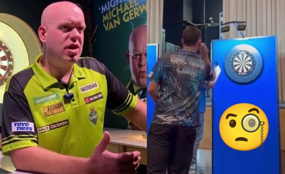 Michael van Gerwen betrapt Luke Humphries op liegen en legt dit met camera vast