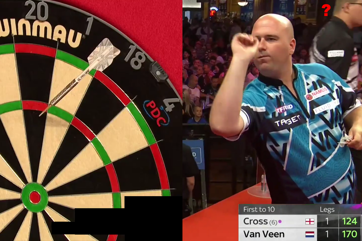 VIDEO: Rob Cross daagt Gian van Veen uit en vervolgens flikt de Nederlander dit