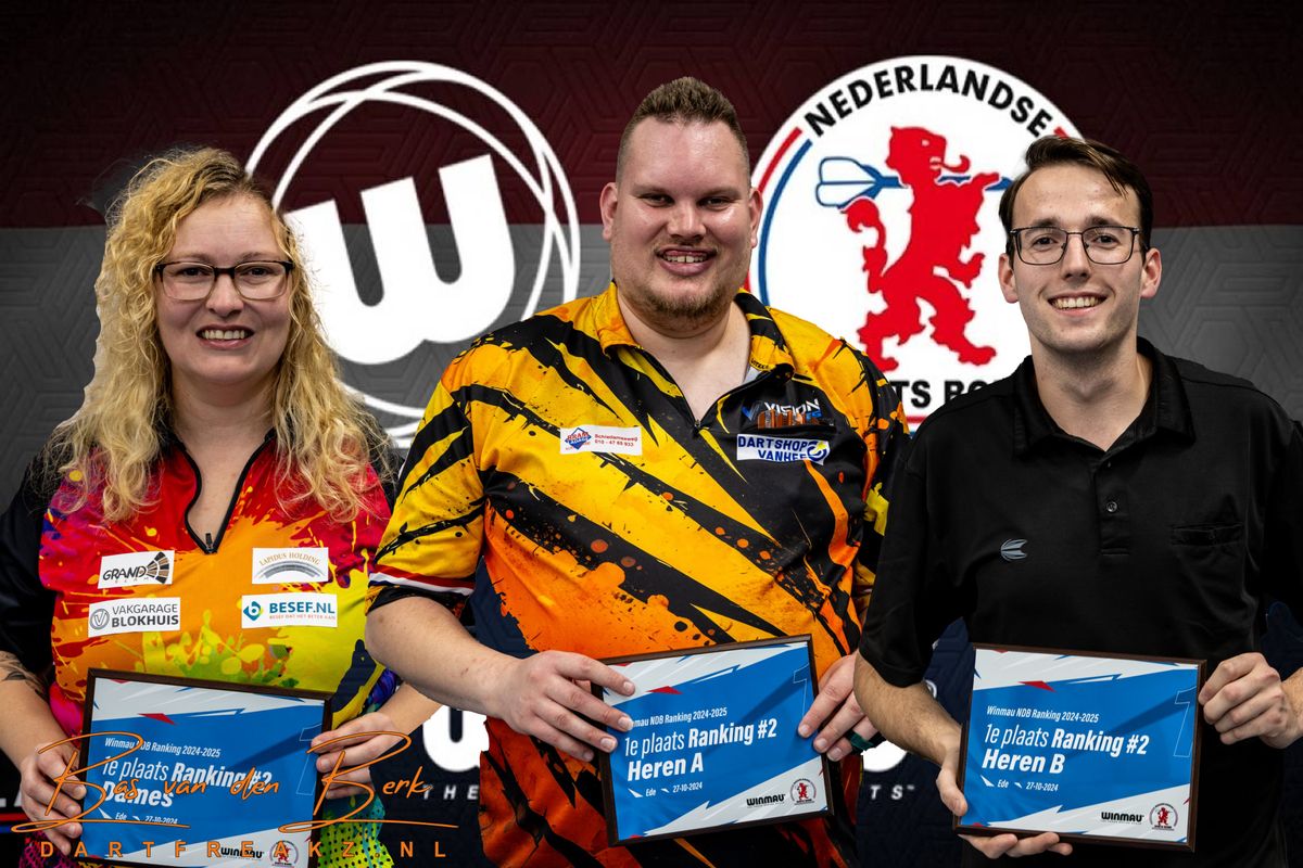 WINMAU NDB Ranking 2: Tweede toernooi van de dag brengt opnieuw succes voor Aileen de Graaf en Wesley Plaisier