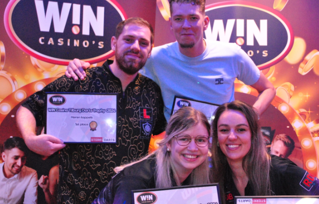 Koppeltitels Win Casino Tilburg Darts Trophy 2024 naar Van Peer/Van Schie en Geel/Veld