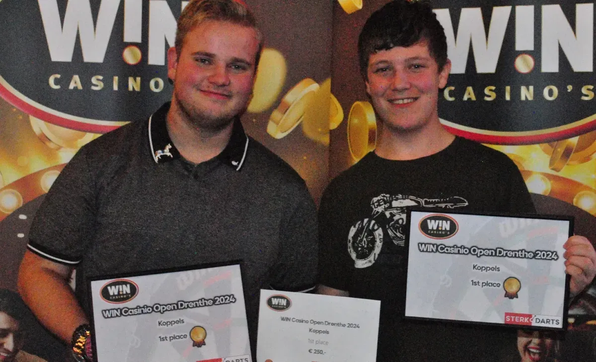 Koppelwinst Win Casino Open Drenthe 2024 voor talenten Lamein en Baalmans