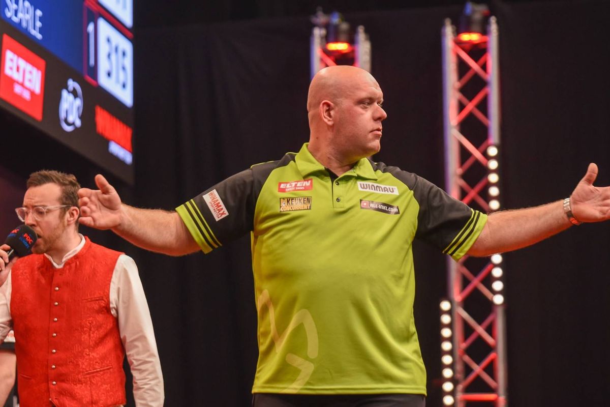 Finished? Not quite: Michael van Gerwen romps to 38th European Tour title, first of 2025 with German Darts Grand Prix triumph