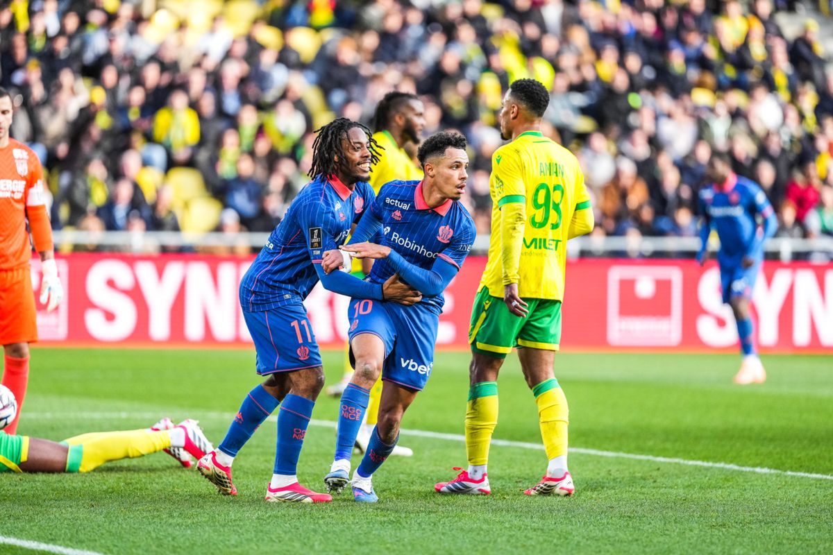 L1 : Nice coule Nantes et retrouve le sourire