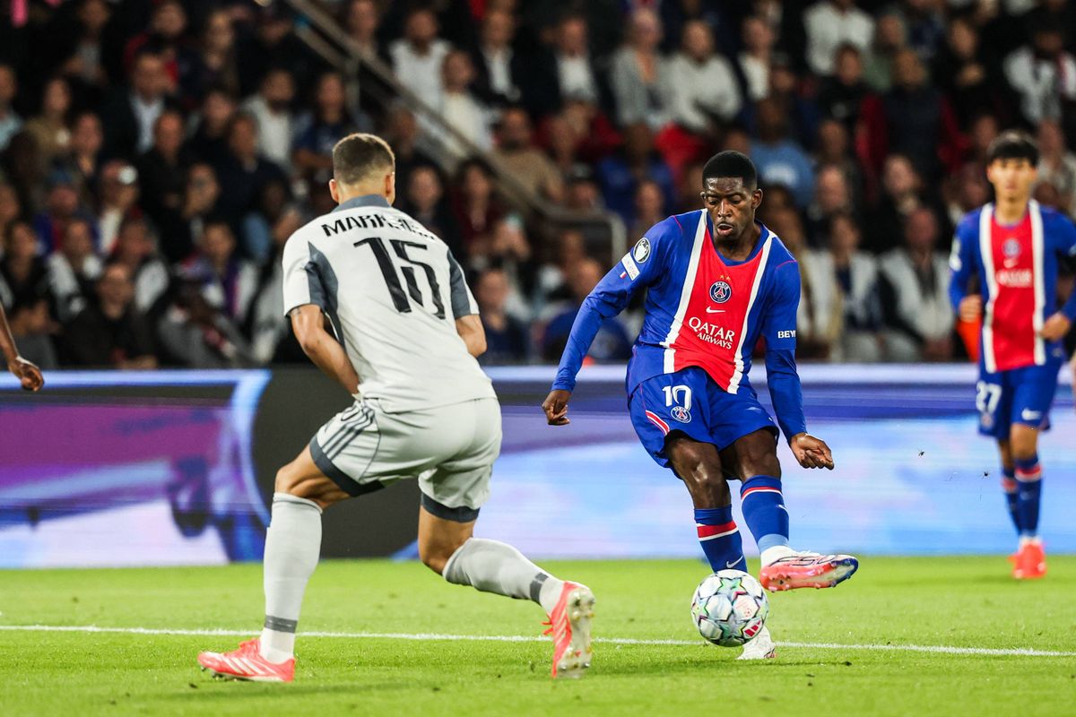 PSG : Dembélé ouvre le score après une frappe superbe de Nuno Mendes (vidéo)