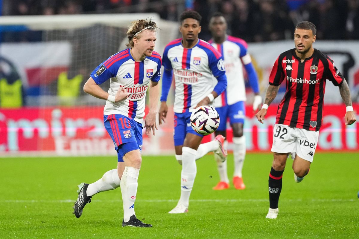 L1 : L'OL domine Nice dans la douleur et prend la tête