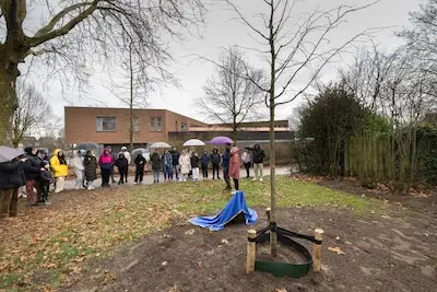 Lindeboom voor vrede, liefde en saamhorigheid; Nuenen staat stil bij oorlog in Oekraïne