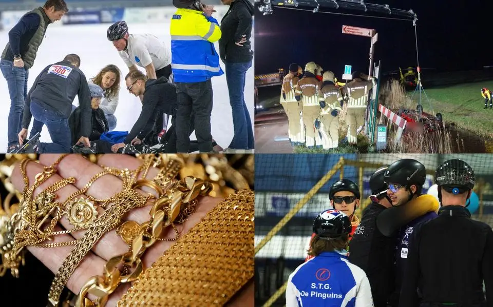 Prinses Margriet naar ziekenhuis na val op ijsbaan Thialf &amp; man (18) uit Tytsjerksteradiel omgekomen door auto-ongeluk bij Broeksterwâld | nieuws uit Friesland van 22 en 23 maart
