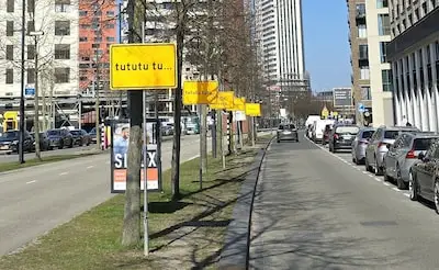 Tututu tu! Opvallende borden duiken op bij Strijp-S