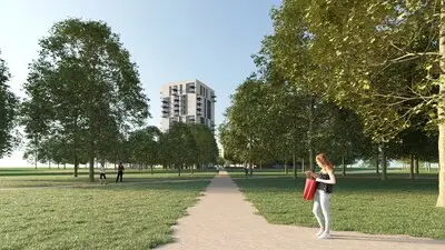 Speeltuintje sneuvelt: Wooninc wil bij Genderpark 50 meter hoge woontoren bouwen