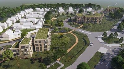 Nuenen ruilt bij Boschhoeve drie kantoorgebouwen in voor 89 betaalbare huurwoningen