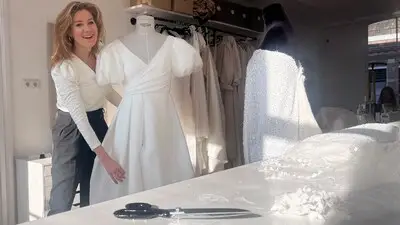 Bruidsmodeontwerpster Laura van Rooij (37): ‘In mijn creaties moeten bruiden zich de mooiste versie van zichzelf voelen’
