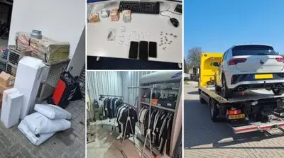 Meerdere arrestaties voor drugshandel in Eindhoven, ook winkel met nepmerkkleding gevonden en man die voor 18e keer zonder rijbewijs reed