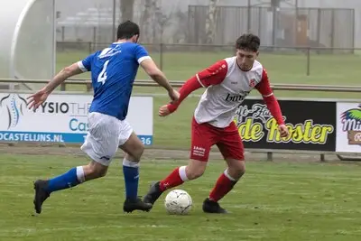 Terlo is hekkensluiter-af na gelijkspel bij hoogvlieger, Pardoel maakt hattrick voor Rood-Wit V.