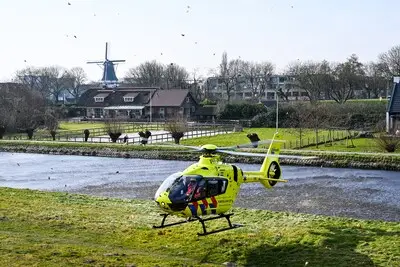 Traumaheli ingezet voor ongeluk tussen auto en quad op Oostkanaalweg in Aarlanderveen