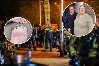 Als de zoon (18) het brandende huis in wil, slaat de politie er met de wapenstok vol op los: maar zijn actie had alles te maken met een heel trieste gebeurtenis