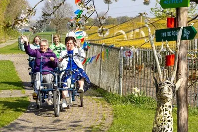 Gezellig samen op de duofiets in Best: ‘Je hoeft niet mee te trappen!’