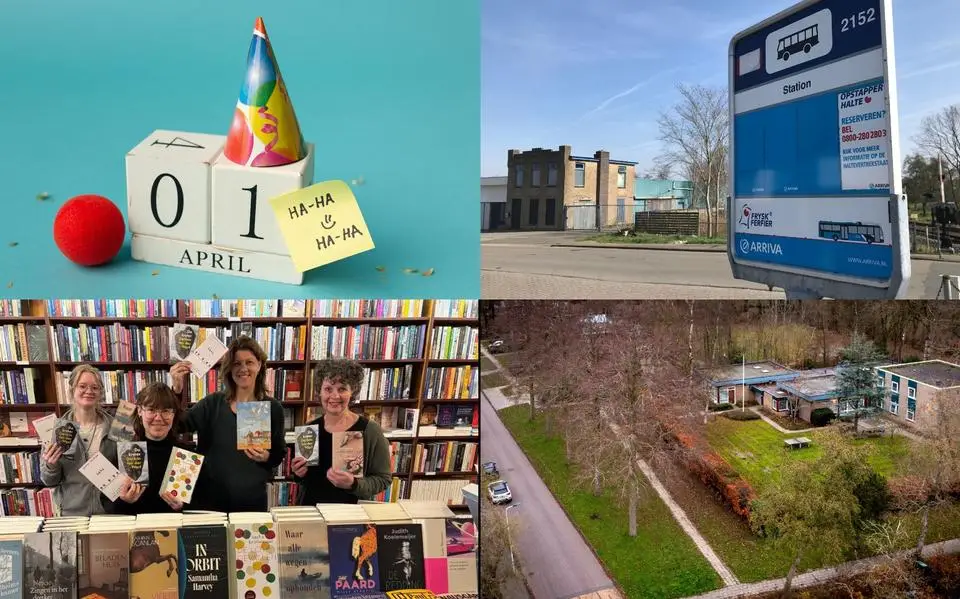 Dit zijn de Friese 1 aprilgrappen van 2025 &amp; laatste bushalte Arriva verdwijnt uit De Westereen | nieuws uit Friesland van 1 april
