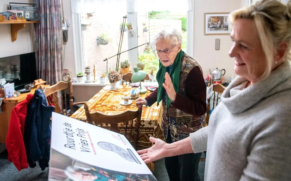 Ruurdtje (97) uit Gorredijk breide 250.000 euro bij elkaar voor de Nierstichting