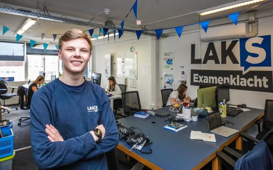 Jesse (17) uit Sneek is penningmeester bij het LAKS. ‘We willen heel graag minder klachten’