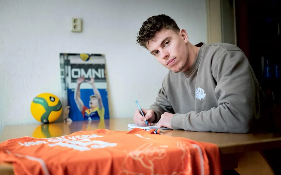 Een verschrikkelijke taal vond hij het op school, nu spreekt volleyballer Gijs van Solkema vloeiend Duits