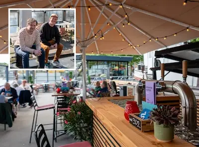 Drijvende biergarten in de Piushaven opent de deuren, maar je mag ook gewoon aanmeren