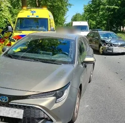 Forse schade bij botsing op de Heerbaan in Veldhoven
