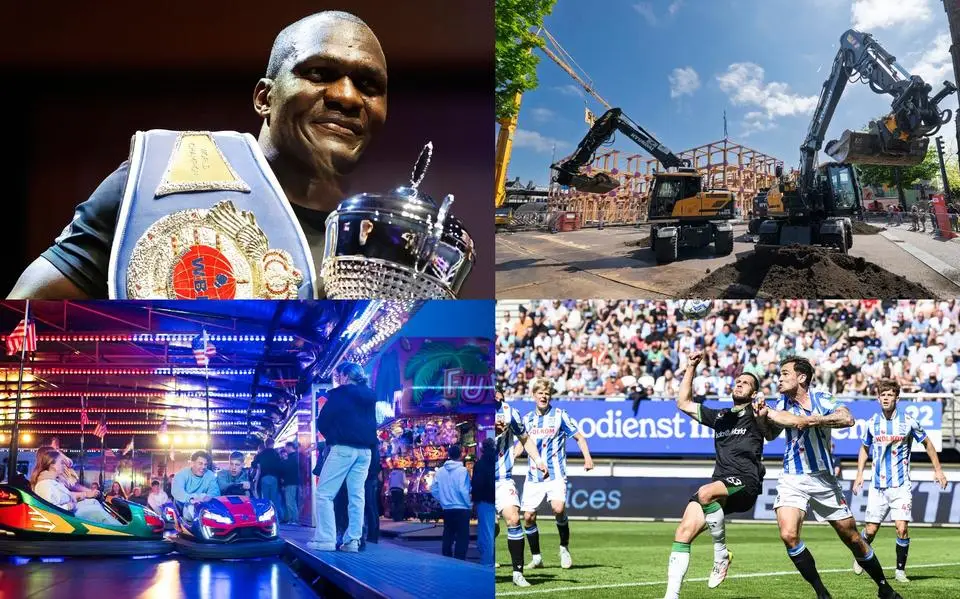Bokser Willy Kyakonye pakt in ‘zijn’ Leeuwarden wereldtitel &amp; Arcadia geopend in Leeuwarden met kruiwagens en graafmachines | nieuws uit Friesland van 17 en 18 mei