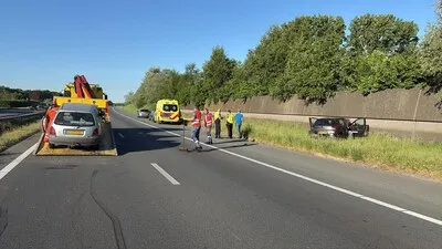 Ruim een uur vertraging richting Eindhoven door ongeval op A50