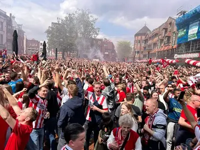 Sparta-PSV op grote schermen als PSV kampioen kan worden
