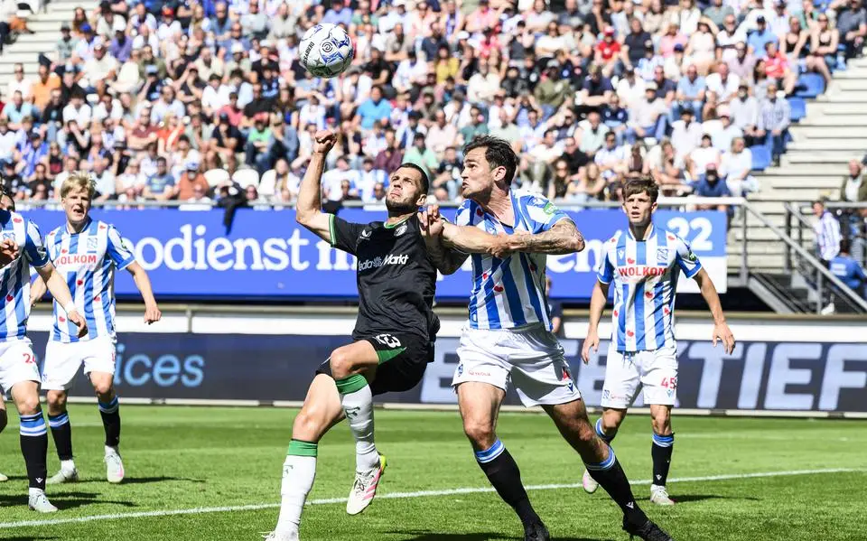 SC Heerenveen rekent thuis ook af met Feyenoord en bereikt play-offs na tumultueuze middag in Abe Lenstra-stadion