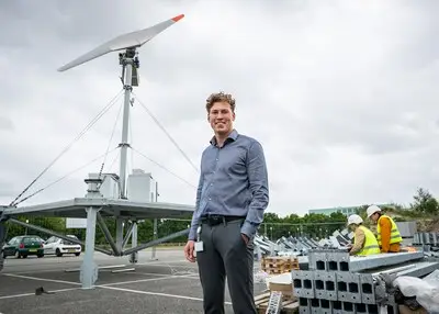 Deze windturbine kan een tyfoon aan en levert meer stroom dan andere molens