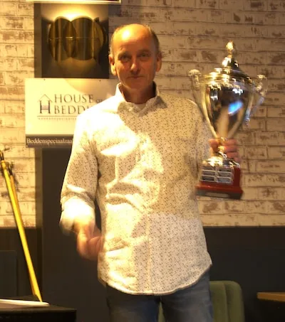 Maarten Coppelmans winnaar driebandentoernooi in Veldhoven