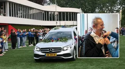 Brabantia neemt massaal afscheid van supervrijwilliger: ‘De laatste groet van Koos, vanuit zijn kist’