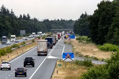 Bus straks niet meer in de file op A67, werkzaamheden in volle gang