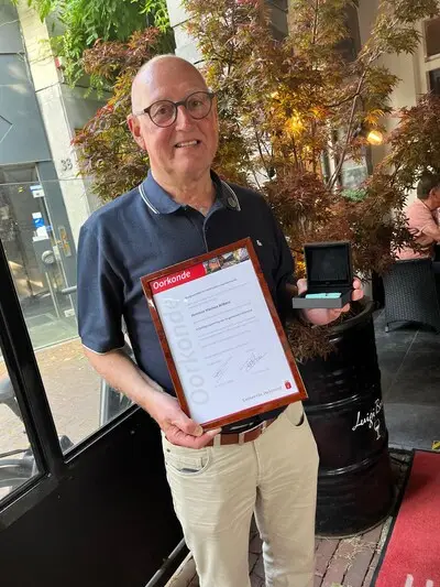 Vrijwilligerspenning voor Harrie Wilbers uit Helmond