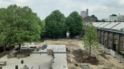 Weer een vertraging bij werk aan binnentuin Spoorzone: ‘Kabels liggen niet diep genoeg’