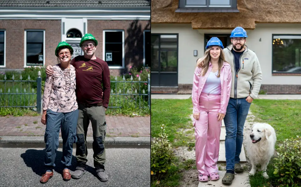 Zo wonen de kluskoppels uit Het Blok zelf: kijk binnen bij Anouk en Maurits in Donderen en Edith en Wilfred in Pieterburen