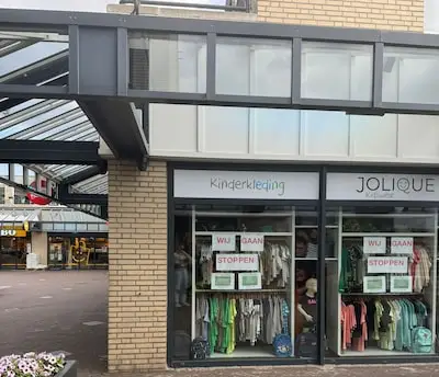 Jolique Kidswear in Helmond houdt er na vier jaar mee op