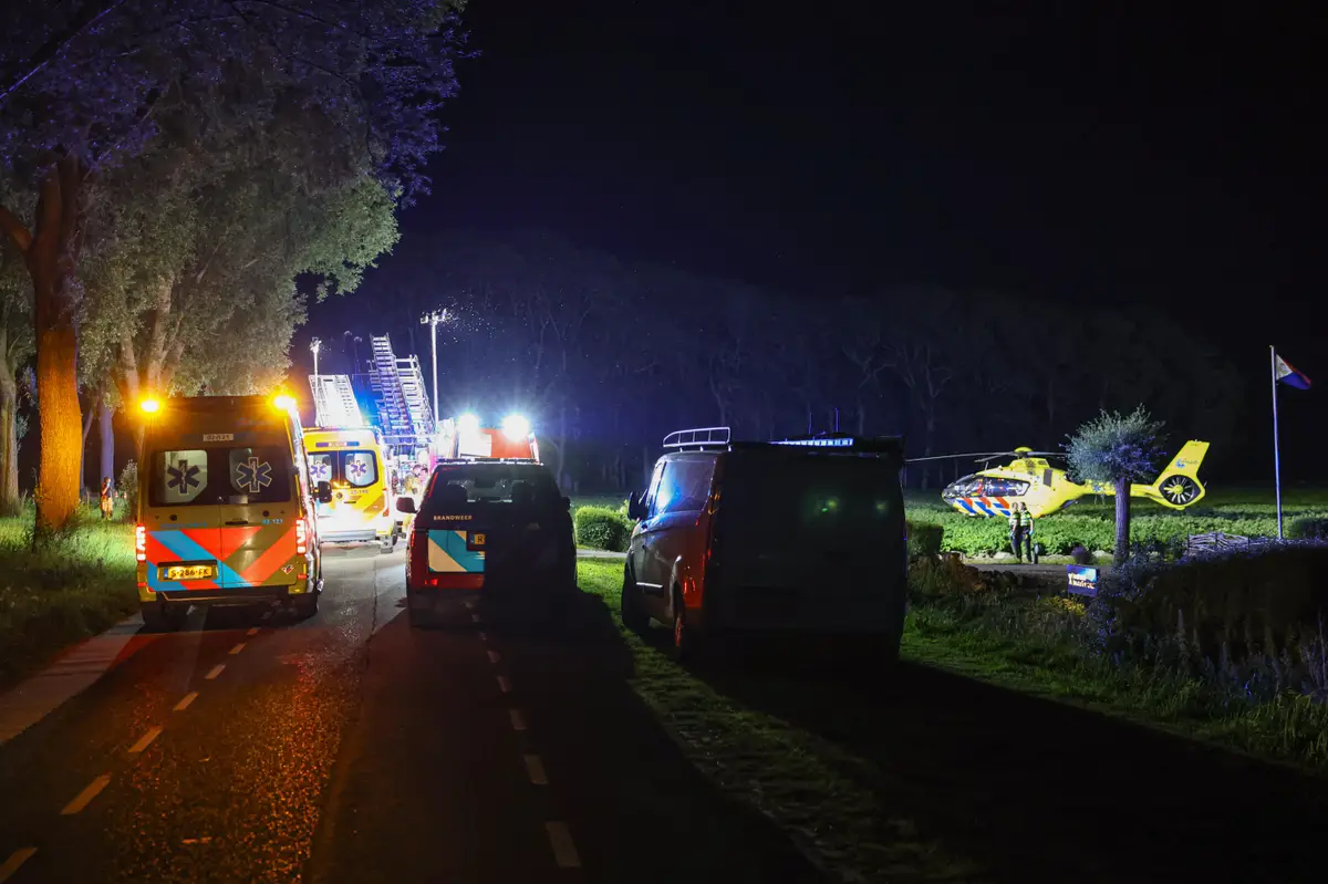 Twee doden en drie gewonden bij ernstig ongeval tussen Rutten en Lemmer